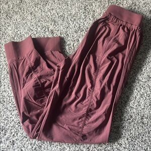 Athleta Maroon Attitude Pants Size 2